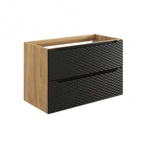 ArtCom Skrinka pod umývadlo OCEAN Black 82-90-2S | 90 cm