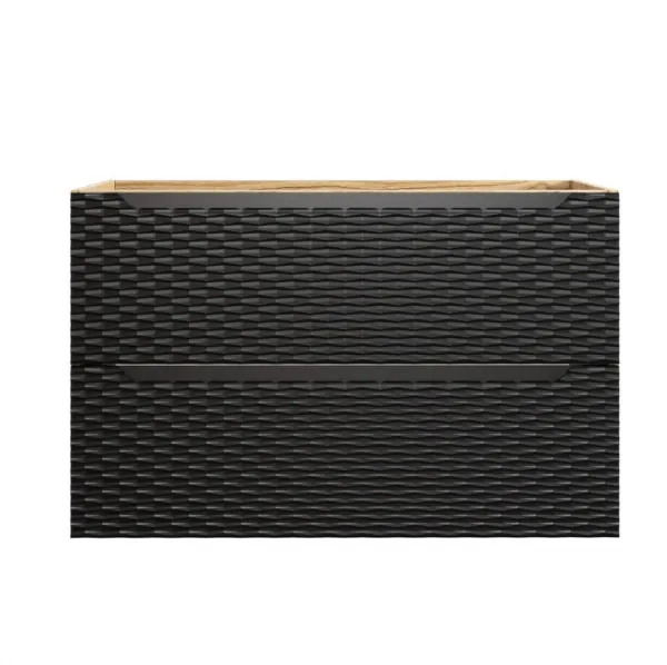 ArtCom Skrinka pod umývadlo OCEAN Black 82-90-2S | 90 cm