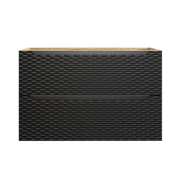 ArtCom Skrinka pod umývadlo OCEAN Black 82-90-2S | 90 cm