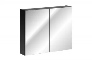 ArtCom Zrkadlová skrinka SANTA FE Black 84-80 | 80 cm