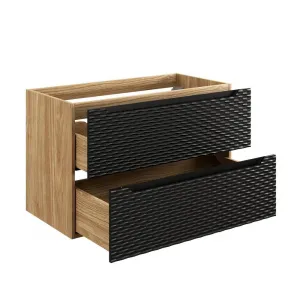 ArtCom Skrinka pod umývadlo OCEAN Black 82-90-2S | 90 cm