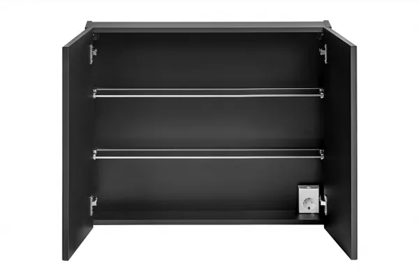 ArtCom Zrkadlová skrinka SANTA FE Black 84-80 | 80 cm