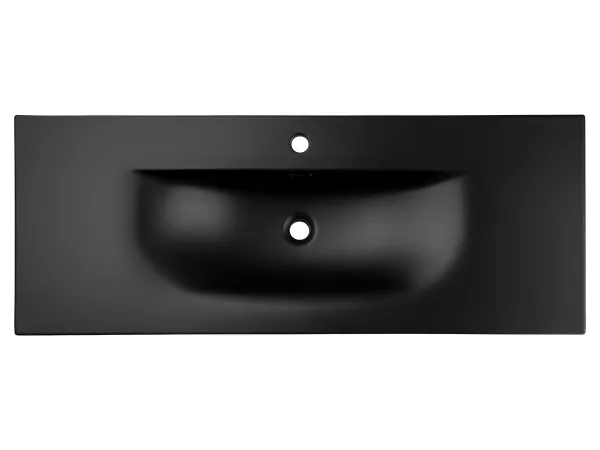 ArtCom Keramické umývadlo SKY1 120 | čierny mat 120 cm