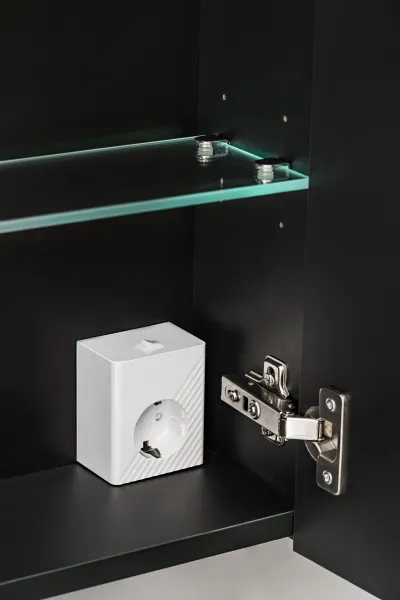 ArtCom Zrkadlová skrinka SANTA FE Black 84-60 | 60 cm
