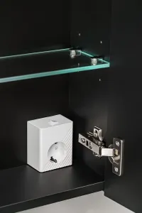 ArtCom Zrkadlová skrinka SANTA FE Black 84-60 | 60 cm