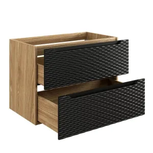 ArtCom Skrinka pod umývadlo OCEAN Black 82-80-2S | 80 cm