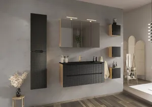 ArtCom Keramické umývadlo SKY1 80 | čierny mat 80 cm