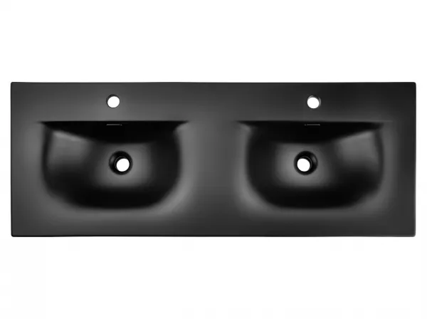 ArtCom Keramické umývadlo SKY1 120D | čierny mat 120 cm