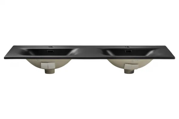 ArtCom Keramické umývadlo SKY1 120D | čierny mat 120 cm