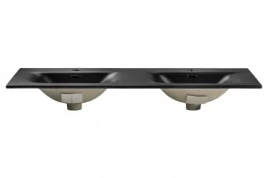 ArtCom Keramické umývadlo SKY1 120D | čierny mat 120 cm