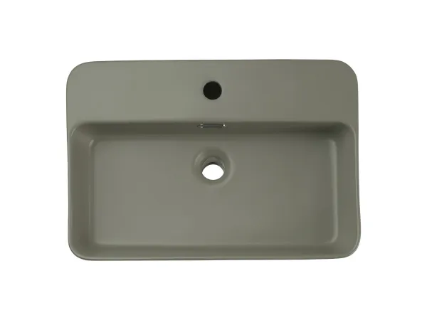 ArtCom Keramické umývadlo TRUST 2 E-6282 | zelený mat 55 cm