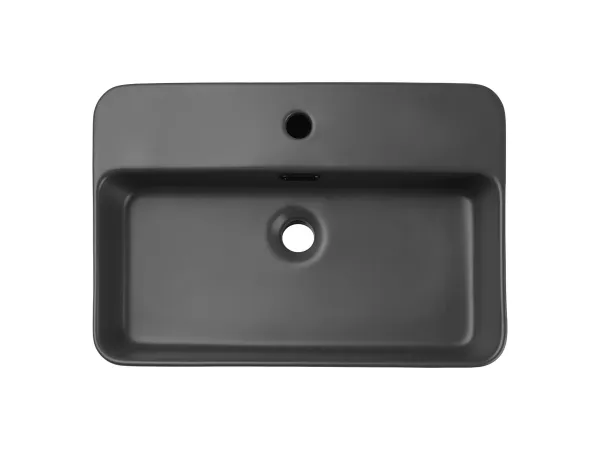 ArtCom Keramické umývadlo TRUST 2 E-6282 | tmavosivý mat 55 cm