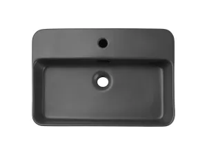 ArtCom Keramické umývadlo TRUST 2 E-6282 | tmavosivý mat 55 cm