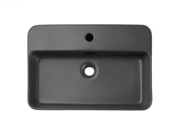 ArtCom Keramické umývadlo TRUST 2 E-6282 | tmavosivý mat 55 cm