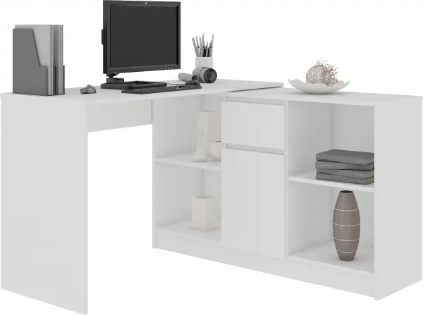Ak furniture Volně stojící psací stůl B-17 120 cm bílý
