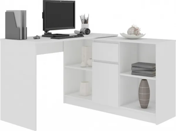 Ak furniture Volně stojící psací stůl B-17 120 cm bílý