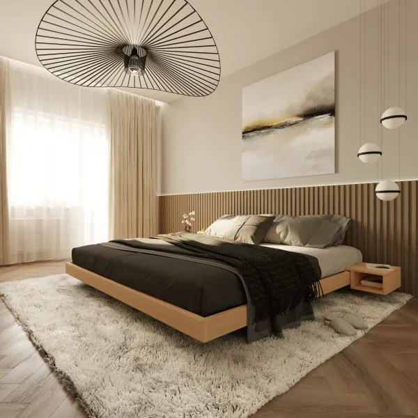 MarLiving Dvojlôžková posteľ CARRE 04 200x200 z masívu