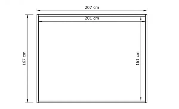 MarLiving Dvojlôžková posteľ CARRE 04 200x200 z masívu