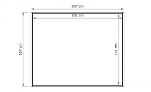 MarLiving Dvojlôžková posteľ CARRE 04 200x200 z masívu