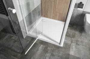AQUALINE - AMICO sprchové dvere výklopné 1040-1220x1850, číre sklo G100