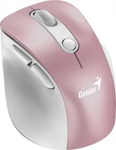 Myš bezdrátová, Genius Ergo 9000S Pro, růžová, optická, 2400DPI