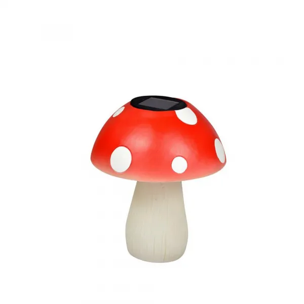 Solárne svietido Flieg,V: ca 20cm,biela,červená