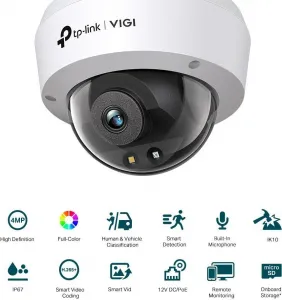 TP-Link VIGI C240(2.8mm) [VIGI 4MP plnobarevná kopulovitá síťová kamera]