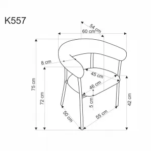 Jedálenská stolička K557 HALMAR