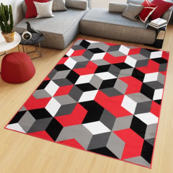 DECOREUM Koberec Q545A MAYA červená Rozmery (v): 200x300