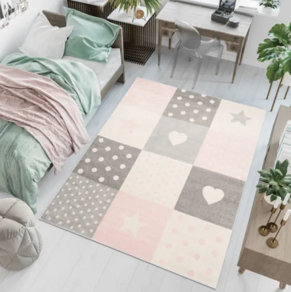 DECOREUM Koberec C573I LAZUR biela Rozmery (v): 140x190
