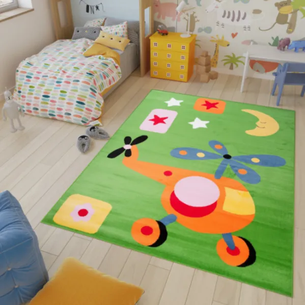 DECOREUM Koberec KINDER NEW A648A zelený Rozmery (v): 140x190