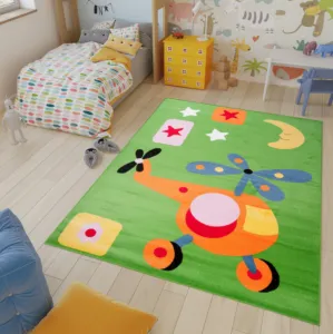 DECOREUM Koberec KINDER NEW A648A zelený Rozmery (v): 140x190