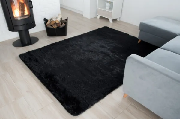 DECOREUM Koberec SILK  čierny Rozmery (v): 140x200