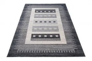 DECOREUM Koberec SARI K189A čierny Rozmery (v): 80x150