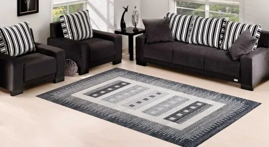 DECOREUM Koberec SARI K189A čierny Rozmery (v): 80x150