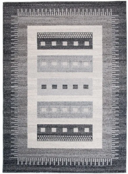 DECOREUM Koberec SARI K189A čierny Rozmery (v): 80x150