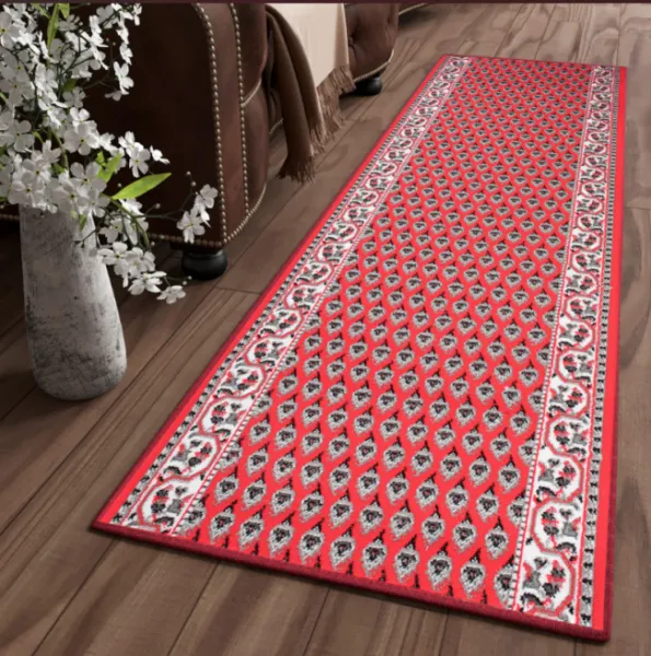 DECOREUM Koberec červený/biely  C512GBALI PP Rozmery: šírka 80 cm