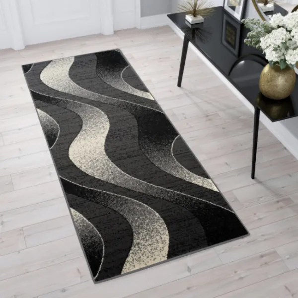 DECOREUM Koberec tmavo sivý K857A CRM Rozmery (v): šírka 90 cm