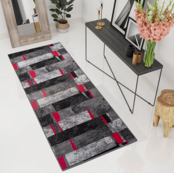 DECOREUM Koberec antracitový  J382B JAWA O0X Rozmery: šírka 80 cm