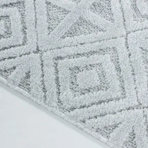 Šnúrkový koberec Bahama ornament krémový / sivý