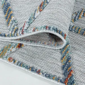 Šnúrkový koberec Bahama 3D romby multicolor