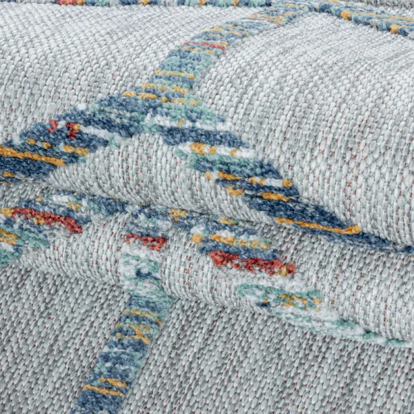 Šnúrkový koberec Bahama 3D romby multicolor