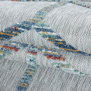 Šnúrkový koberec Bahama 3D romby multicolor