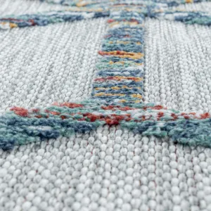 Šnúrkový koberec Bahama 3D romby multicolor
