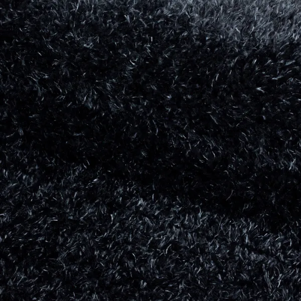Ayyildiz koberce Kusový koberec Brilliant Shaggy 4200 Black kruh - 200x200 (priemer) kruh cm