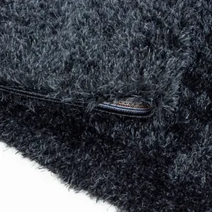 Ayyildiz koberce Kusový koberec Brilliant Shaggy 4200 Black kruh - 200x200 (priemer) kruh cm