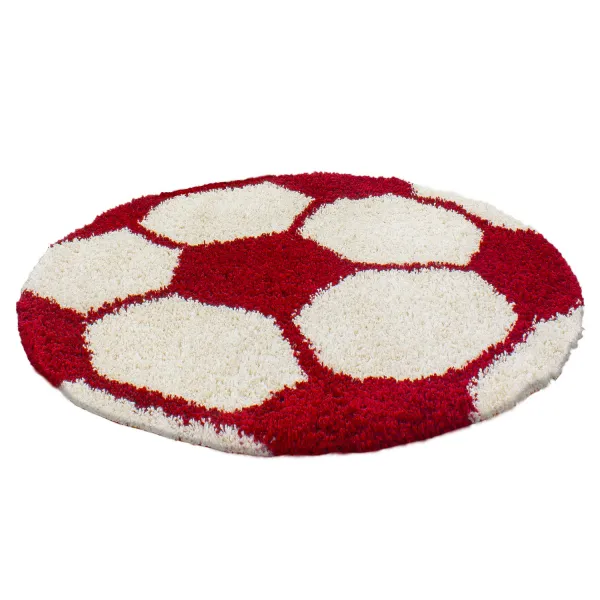 Ayyildiz koberce Kusový koberec Fun 6001 red - 100x100 (priemer) kruh cm