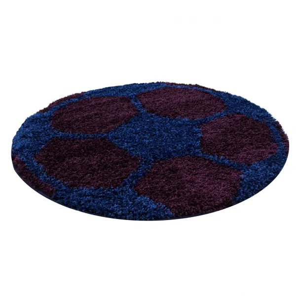 Ayyildiz koberce Kusový koberec Fun 6001 navy - 100x100 (priemer) kruh cm