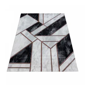 Koberec Naxos geometria sivo - hnedý