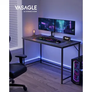 VASAGLE Písací stôl čierny 120 x 60 x 76 cm